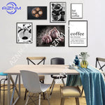 affiche minimaliste texte épices citron moderne sans cadre toile 20x30cm