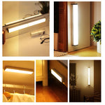 lampe led strip blanc moderne adhésif rechargeable urgence 50cm 36led usb warm white cold