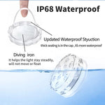 lampe led submersible transparente moderne points lumineux piscine decoration noel mariage