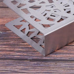 support serviettes moderne argenté doré noir grille géométrique adhésif papier serviettes