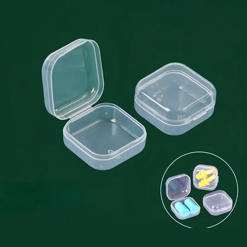 boîtes rangement transparentes modernes bijoux fournitures couture pratique sans motif