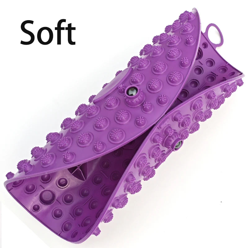 tapis massage pieds acupression points geometriques violet relaxation fitness yoga pilates
