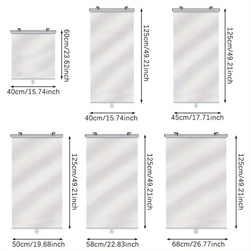 rideaux enrouleurs sans perçage blancs stores verticaux opaques moderne clips magnétiquesintérieur chambre kitchen no