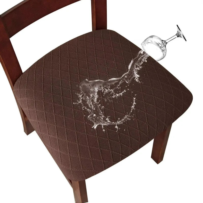 coussins chaise tissé moderne élastiques polyester beiges gris marron foncé bleu marine confortables