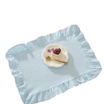 serviettes table vichy jaune blanc bleu clair rose classiques table manger cuisine salle manger