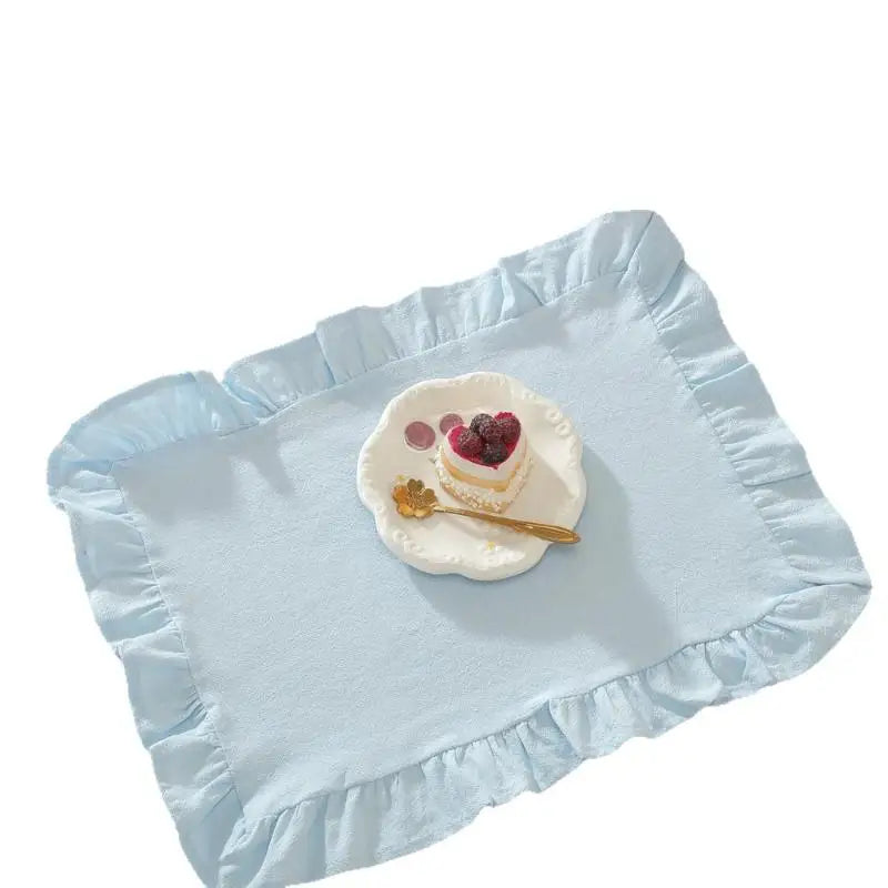 serviettes table vichy jaune blanc bleu clair rose classiques table manger cuisine salle manger