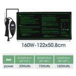 tapis chauffant semis pvc noir led étanche 35w 75w 160w ip67 suction led display
