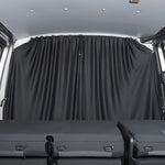 Rideau occultant noir pour séparation avant/arrière de camping-car