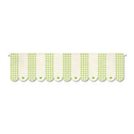 rideau franges vichy vert clair classique 100 polyester machine wash cuisine