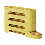 rangement d'oeufs porte réfrigérator vert jaune beige moderne pratique coulissant réutilisable transparent opacité