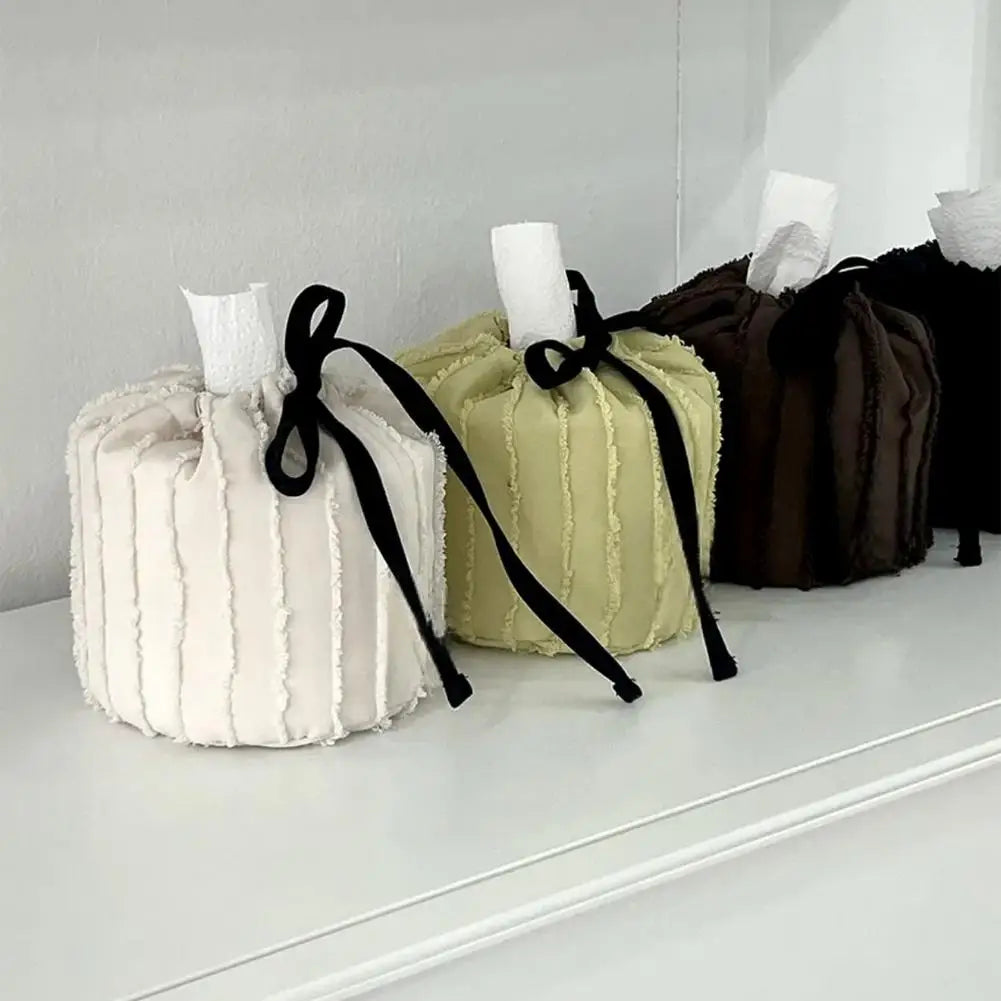 Sac mouchoirs soie rayures franges moderne noir beige clair foncé mouchoirs blancs