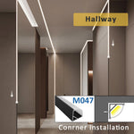bande led profil aluminium 50cm flexible moderne adhésif opaque silver white