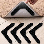 anti dérapant tapis noir beige grips adhésifs moderne minimalisteintérieur salle bain non slip washable