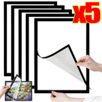 cadres photo magnétiques modernes noir blanc rectangle minimaliste adhesive mural