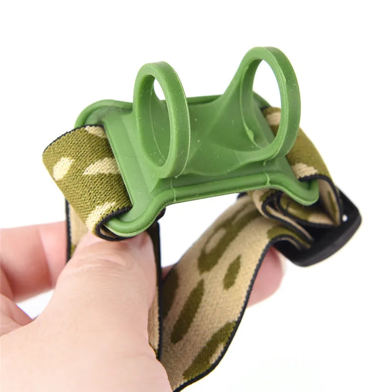 bandeau militaire camouflage support lunettes vert olive noir réglable headband tactique