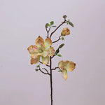 décoration intérieure branche magnolia artificielle fleurs rose blanches naturel salon maison événements