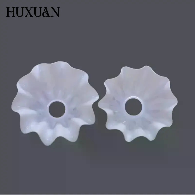 suspension lumineuse moderne blanc fleurs opaques ø102mm ø190mm ø42mm ø166mm abatjour