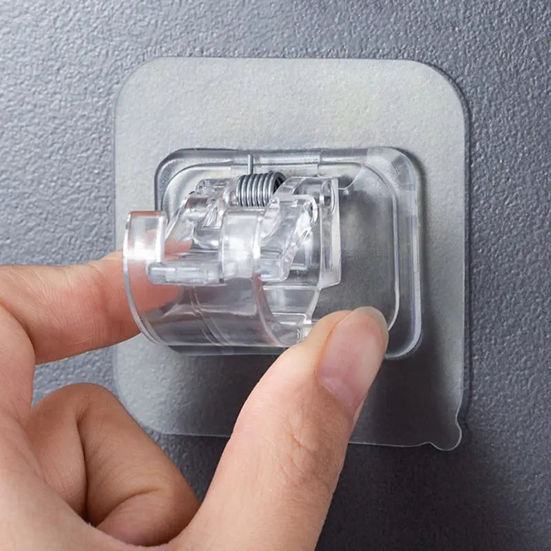 Installation facile du clip de tringle à rideau en vert clair