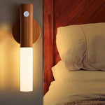 veilleuse led motion sensor lampe murale moderne blanc noir bois clair chambre entrée étude