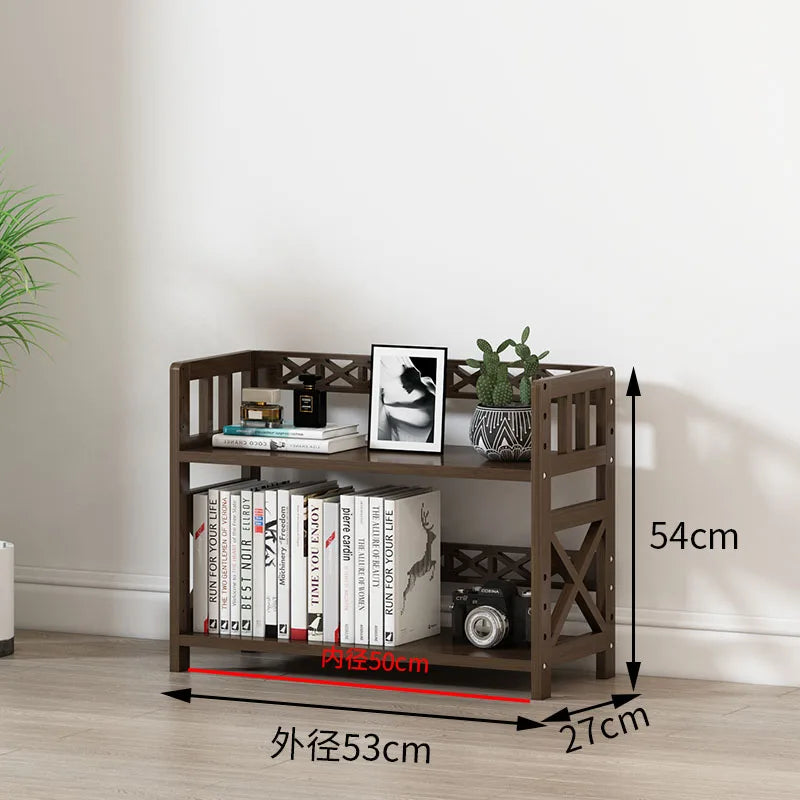 étagère bambou moderne deux étages 122cm hauteur 43cm largeur finition lisse minimaliste