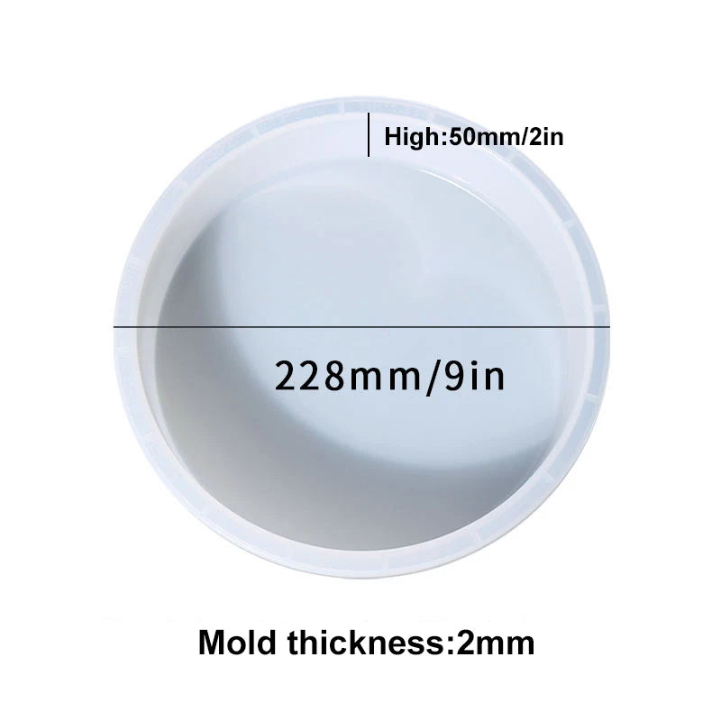 plateau silicone marbre blanc bleu moderne tringle fixation diamètre 203mm 228mm 254mm 279mm 305mm