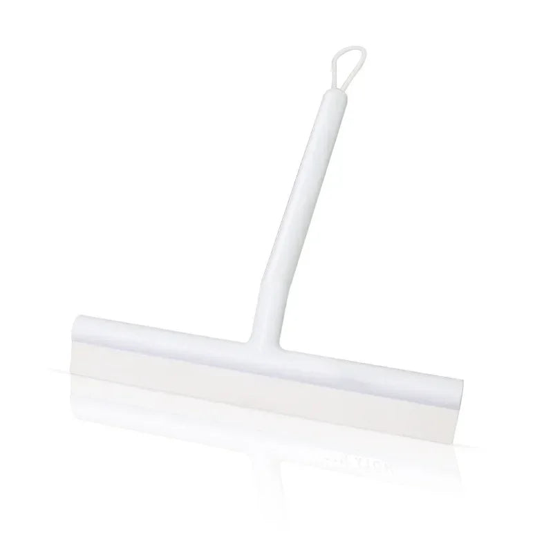 nettoyant vitre poignée longue brosse plate caoutchouc noir gris clips moderne minimaliste