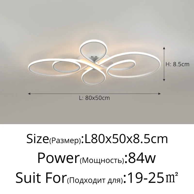 plafonnier led moderne blanc noir circulaire contemporain télécommande suspension intérieure decoration