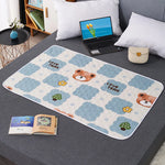 tapis jeu enfant moderne dinosaures pandas fleurs blanc orange vert