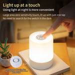 veilleuse led rechargeable tactile intensité variable blanc moderne minimaliste télécommande