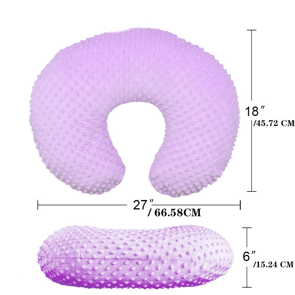 coussin portage bébé texture pointillée violet clair quatre saisons confortable zipper dos mois