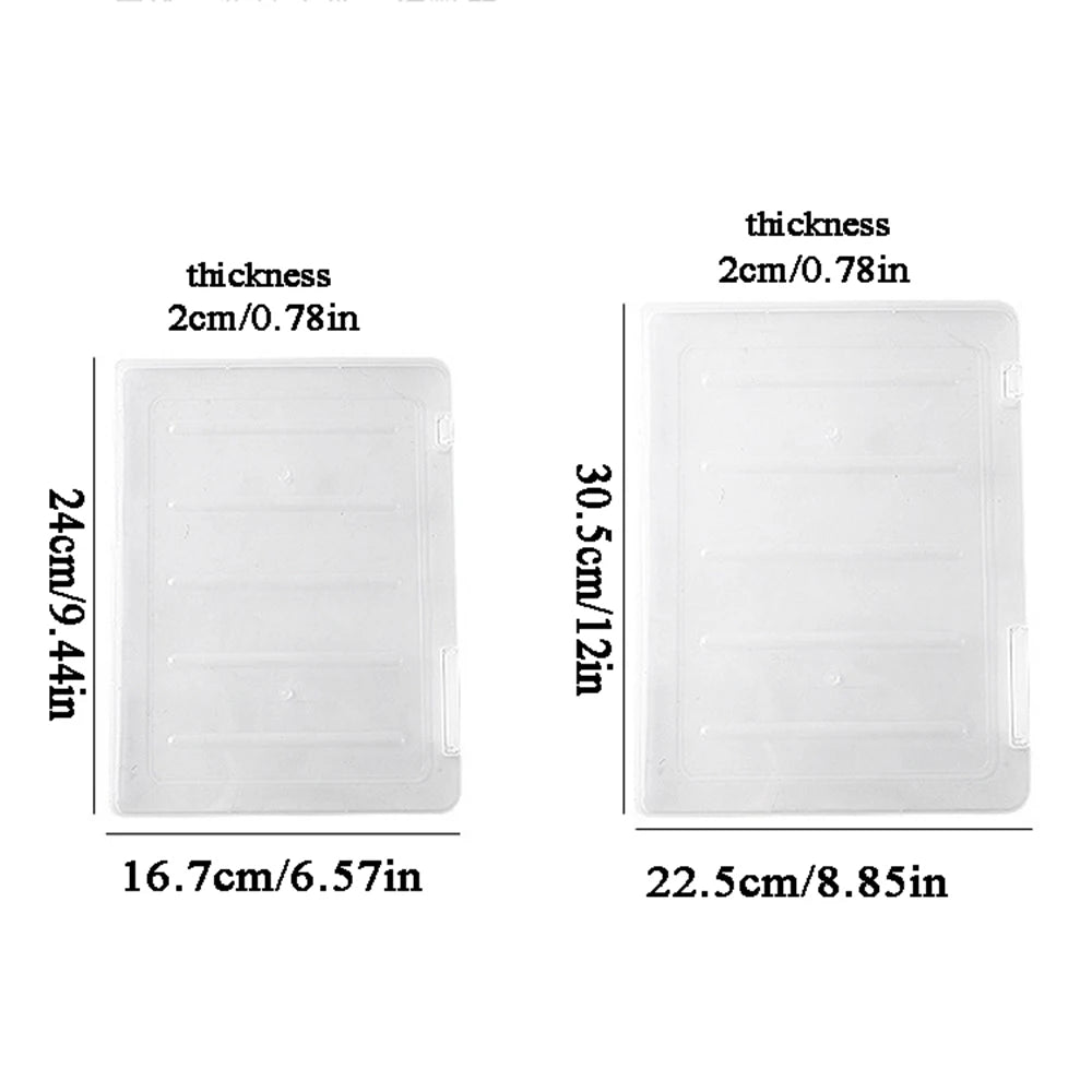 boîtes rangement documents transparentes moderne clips étiquettes imperméables plastique A4