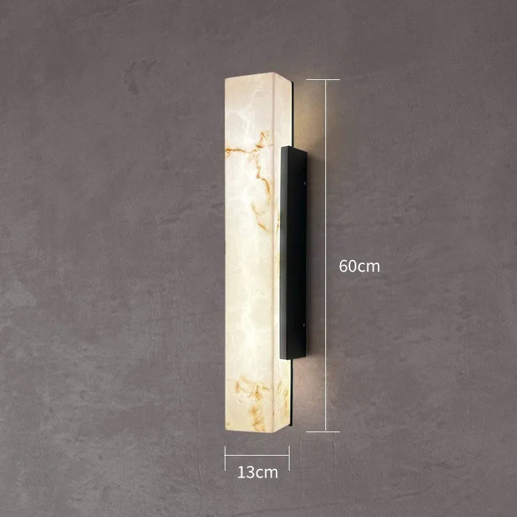 applique murale led marbre ip65 acier inoxydable moderne extérieur blanc beige noir