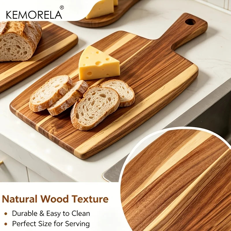 planches découper bois acacia marron grain vertical rustique modernes découpe viandes fromages légumes