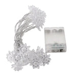 guirlande lumineuse fleurs célestes auto batterie blanc doré féerique intérieur 10m 80leds