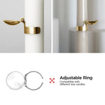 extincteur automatique bougie or flamme sécurité mèche clip extintion maison intérieur extérieur adjustable métal