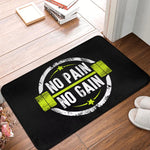 tapis sol salle sport motif musculation antidérapant intérieur moderne noir gris blanc