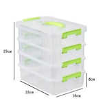 boîtes rangement transparentes multi niveaux utilitaires clips verrouillage organisateur ménage minimaliste modernes