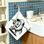 serviette toilette suspendue motif camouflage rayures florales couleurs vives moderne