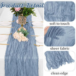 chemin table ruban texture froissée boho bleu rose noir vert décoratif mariage fête