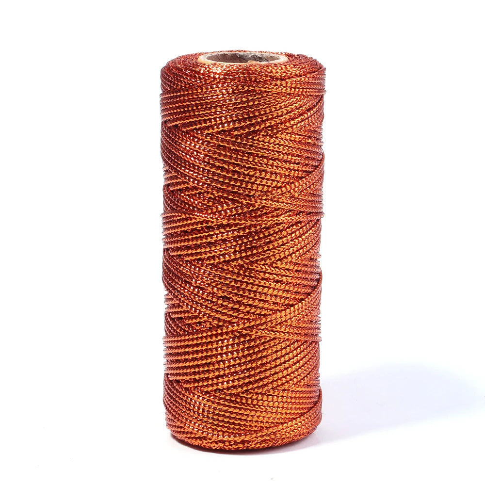 ficelle polyester 100m 1.5mm glitter violet doré bleu vert rouge moderne boîte cadeau fleur