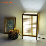 Lampe japonaise bambou bois salon de thé