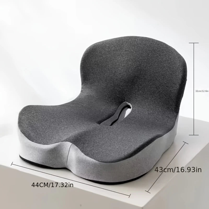 coussin ergonomique mousse fibre polyester coton tissage gris moderne fixation