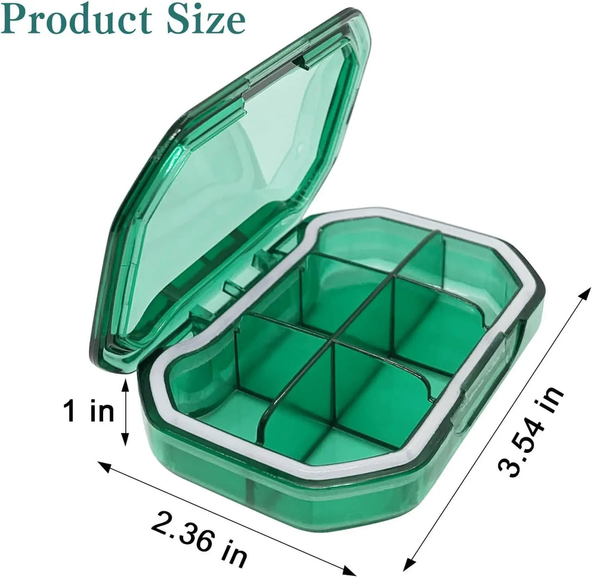 boîte rangement pilules semaines transparente moderne compartiments rigidifiants couvercle pratique portable voyage