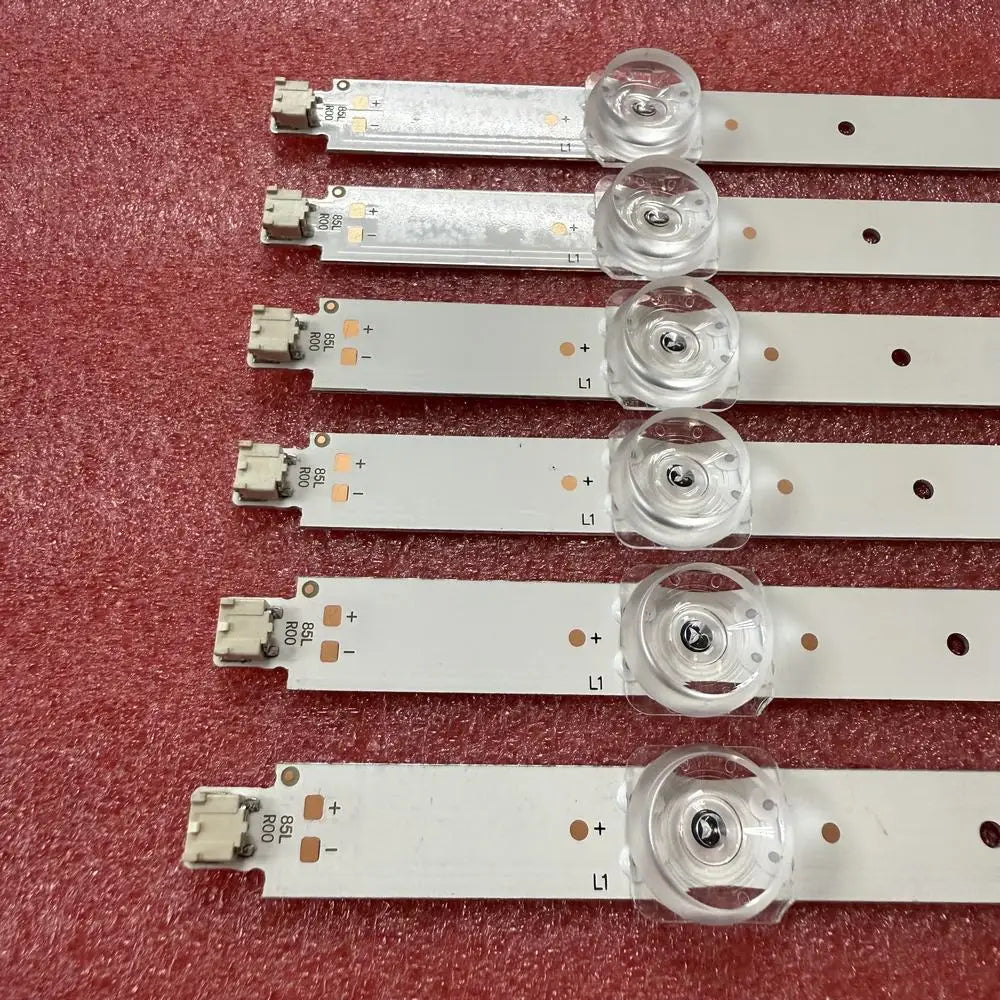 bandes led blanc modernes clips transparents éclairage téléviseur aluminium bouton poussoir