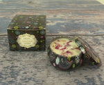 bougies parfumées cire soja parfum mandala boho chic bleu rose noir blanc aromathérapie