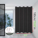 rideau douche noir blanc grille moderne respectueux l'environnement 100cm 180cm