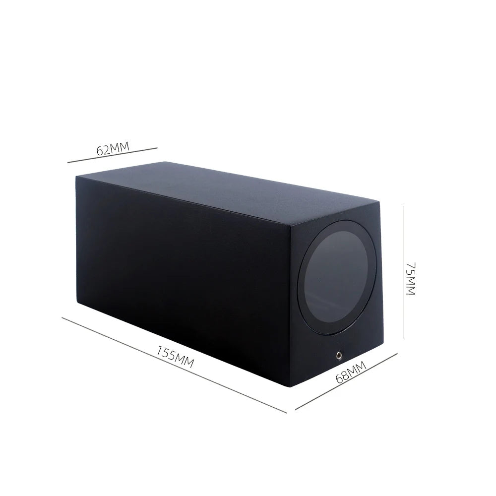 applique murale led moderne ip65 gu10 éclairage intérieur extérieur noir blanc