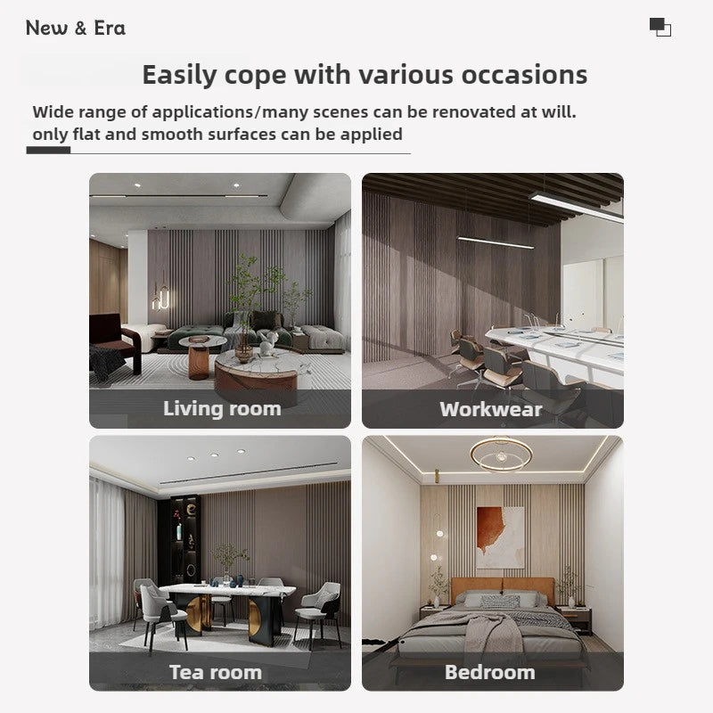 autocollants muraux 3d moderne rayures noires fond beige plaques décoratives autoadhésives pvc minimalistes