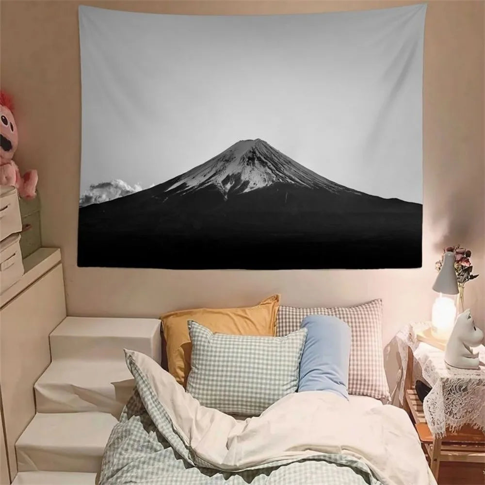 tapisserie murale décorative paysage montagne chambre salon moderne textile polyester grande taille intérieur