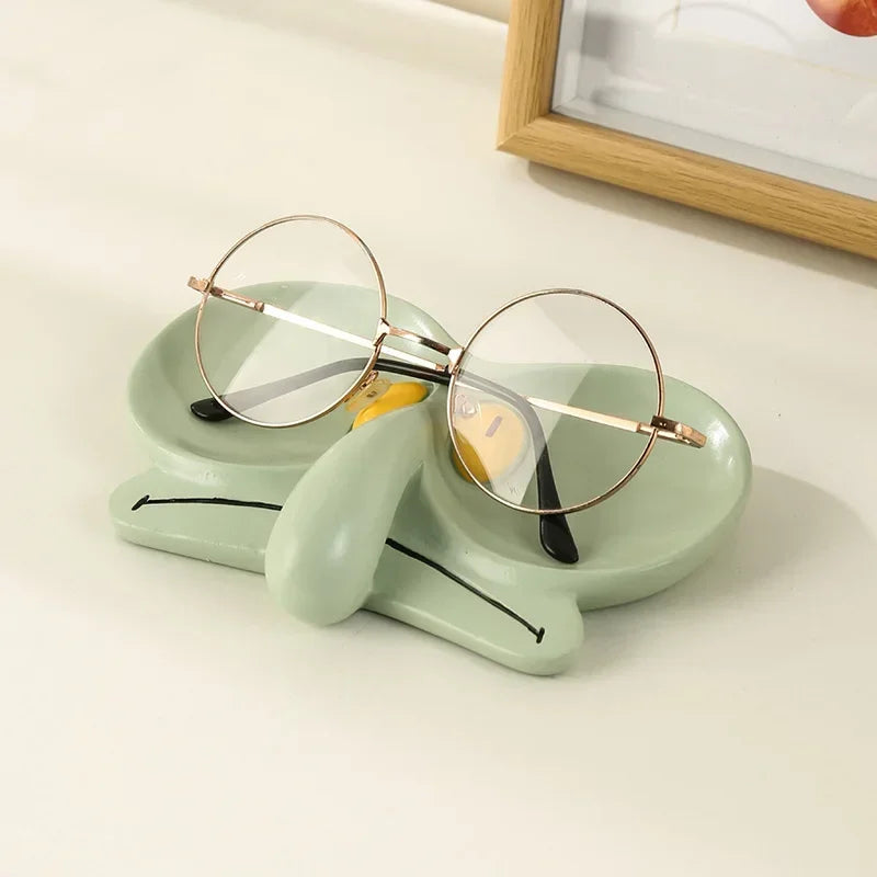 rangement bijoux lunettes cartoon personnage.spongebob squidward vert gris jaune deco erotique